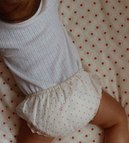 Konges Sløjd Body k/æ - Hulmønster - Minnie - Optic White