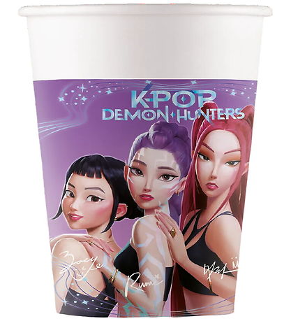 Decorata Party Papkrus - 8-pak - 200 ml - K-Pop Demon Hunters
