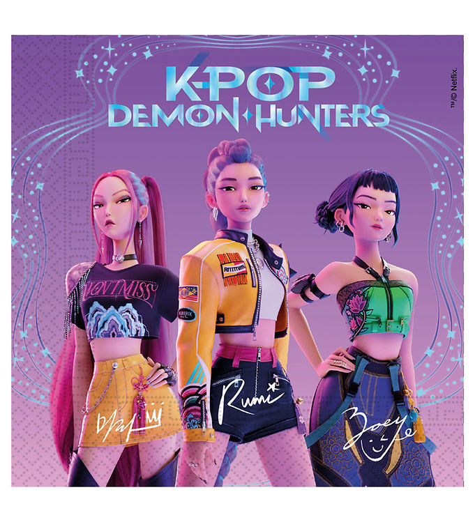 Decorata Party Servietter - 20-pak - 33x33 cm - K-pop Demon Hunt