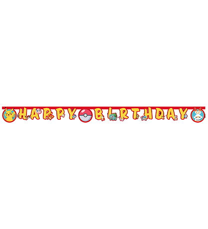 Decorata Party Happy Birthday Banner - Pokémon