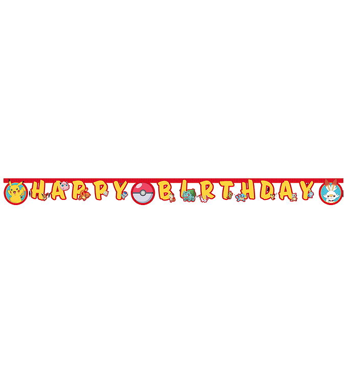 Decorata Party Happy Birthday Banner - Pokémon