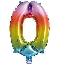 Decorata Party Folieballon - 33 cm - No 0 - Rainbow