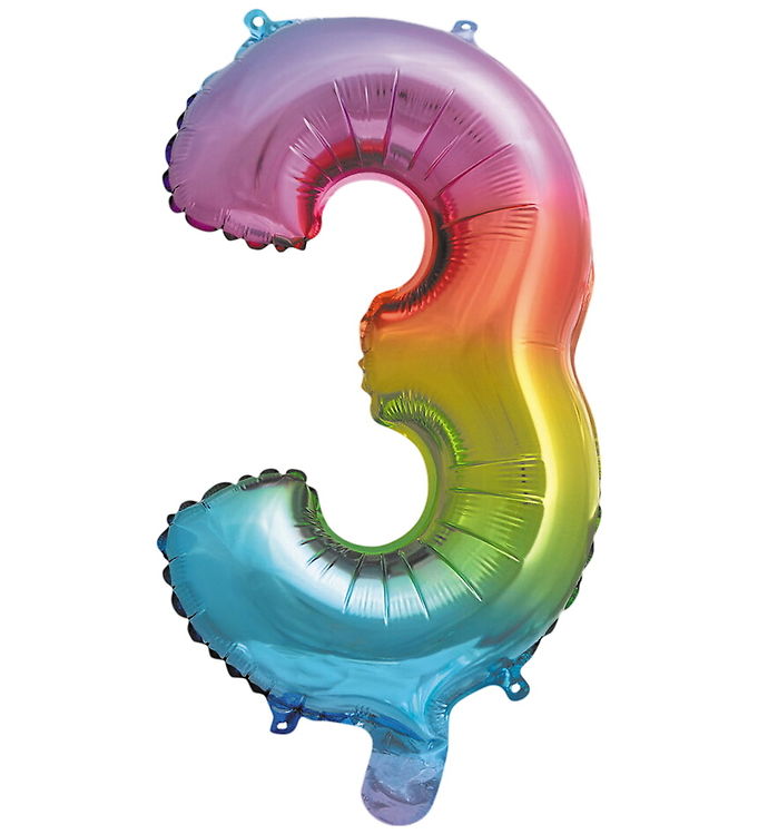 Decorata Party Folieballon - 31 cm - No 3 - Rainbow