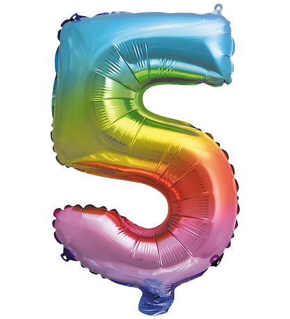 Decorata Party Folieballon - 30 cm - No 5 - Rainbow