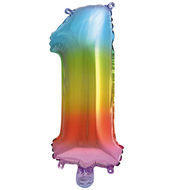 Decorata Party Folieballon - 33 cm - No 1 - Rainbow