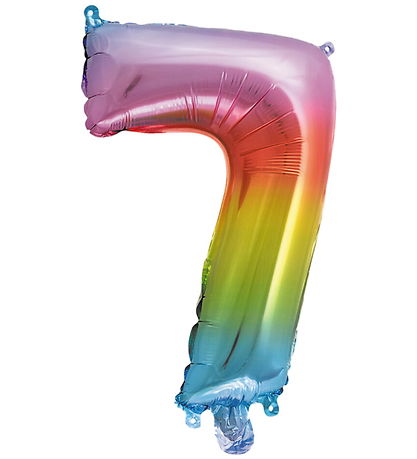 Decorata Party Folieballon - 33 cm - No 7 - Rainbow