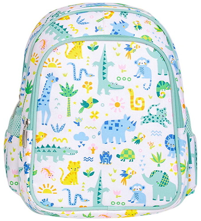 A Little Lovely Company Jungle - Unisex Rygsæk m. Kølelomme - Hvid