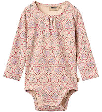 Wheat Body l/æ - Liv - Magenta Heart Flowers