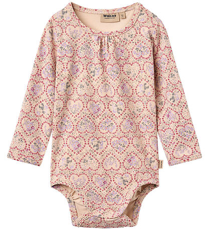 Wheat Body l/æ - Liv - Magenta Heart Flowers