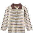 Wheat Polo - Fred - Multi Blue Stripe