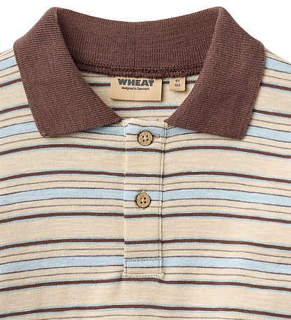Wheat Polo - Fred - Multi Blue Stripe