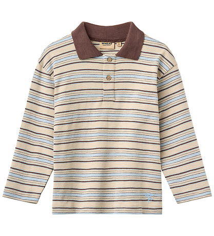 Wheat Polo - Fred - Multi Blue Stripe