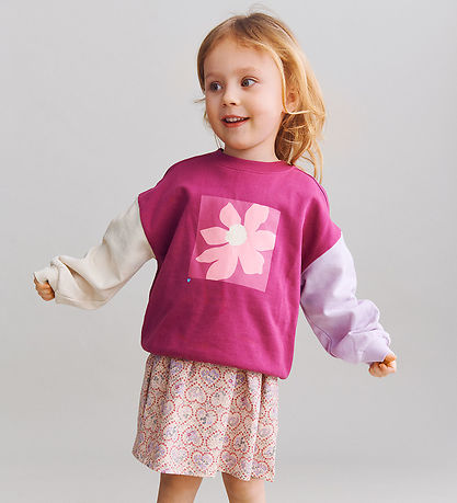 Wheat Kjole - Anna - Magenta Heart Flowers
