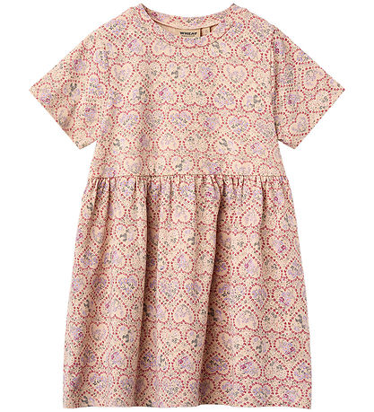 Wheat Kjole - Anna - Magenta Heart Flowers