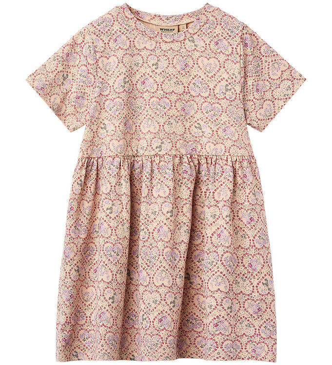 Wheat Kjole - Anna - Magenta Heart Flowers