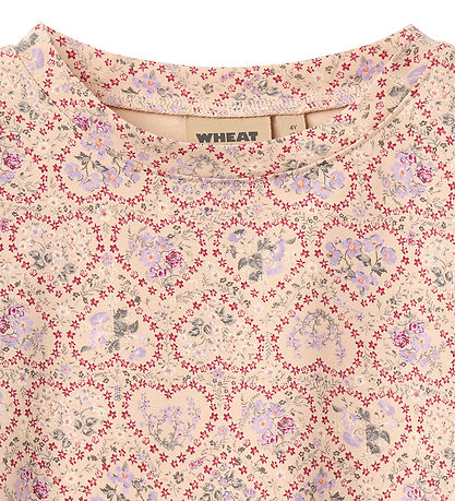 Wheat T-shirt - Ella - Magenta Heart Flowers