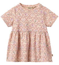 Wheat Kjole - Anna - Magenta Heart Flowers