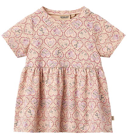 Wheat Kjole - Anna - Magenta Heart Flowers