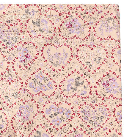 Wheat Leggings - Jules - Magenta Heart Flowers