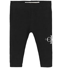 Calvin Klein Leggings - Monologo - Sort
