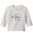 Calvin Klein Bluse - Monologo - Tofu White