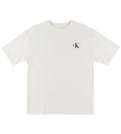 Calvin Klein T-shirt - 2-pak - Monogram - Tofu/ Hummus Beige