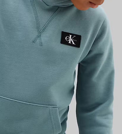 Calvin Klein Hættetrøje - Terry - Citadel Blue