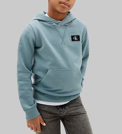 Calvin Klein Hættetrøje - Terry - Citadel Blue
