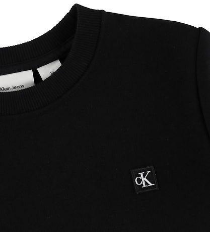 Calvin Klein Sweatshirt - Mini Badge - Sort