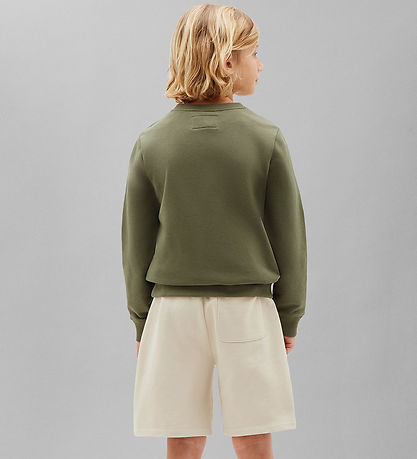 Calvin Klein Sweatshirt - Mini Badge - Dusty Olive Green