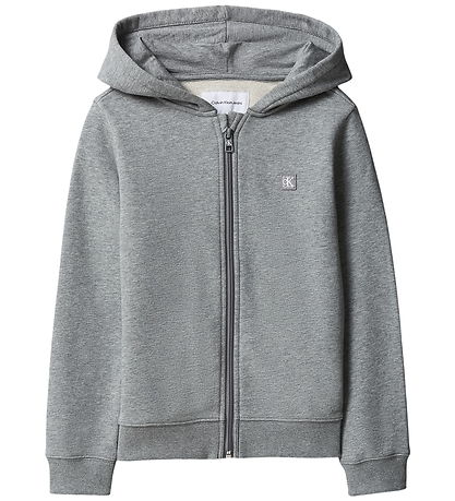 Calvin Klein Cardigan - Mini Badge - Medium Grey/ Heather Grey