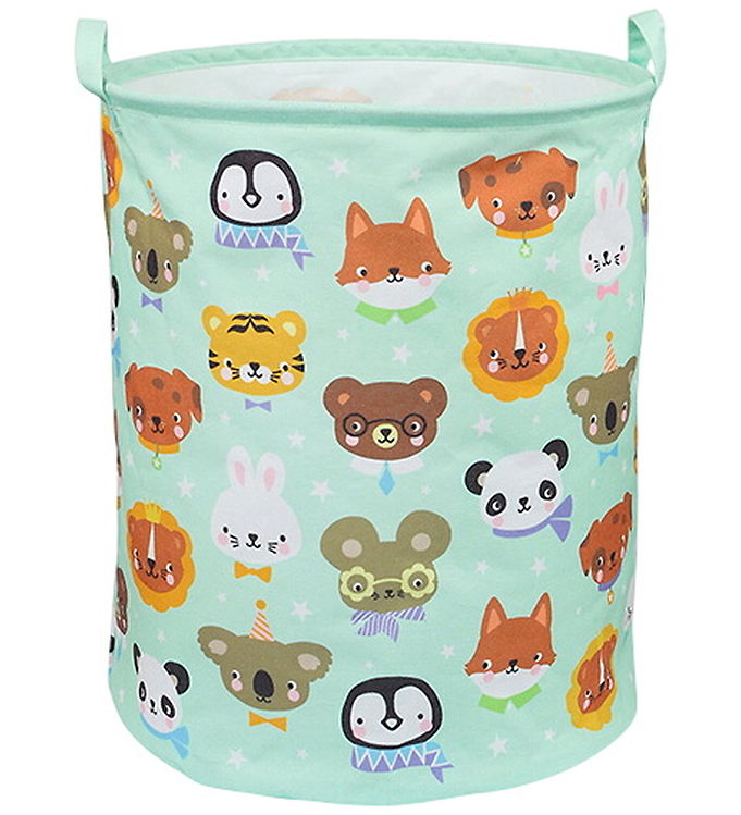A Little Lovely Company Opbevaringskurv - 63 L - Animal Friends