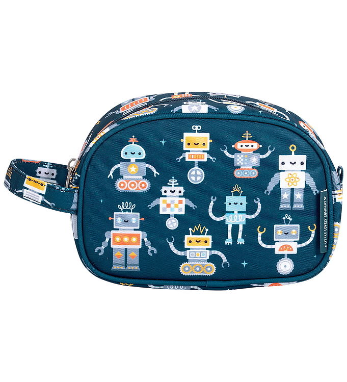 A Little Lovely Company Robots - Toilettaske - Unisex - Blå