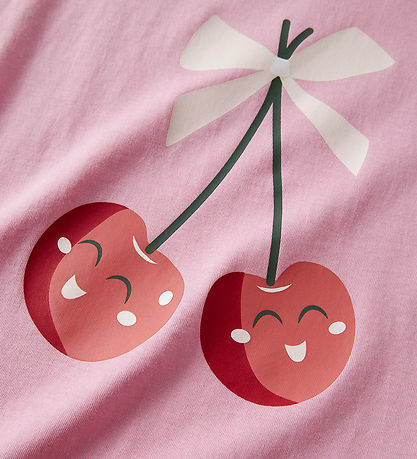 Name It T-shirt - NmfVigea - Pink Drink/Happy Cherries