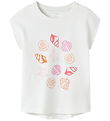 Name It T-shirt - NmfVigea - Bright White/Sea Shells