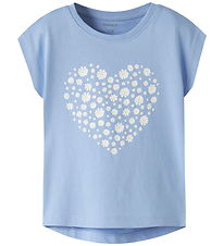 Name It T-shirt - NmfVigea - Serenity/Flower Heart
