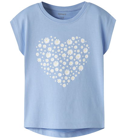 Name It T-shirt - NmfVigea - Serenity/Flower Heart