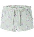 Name It Shorts - Noos - NmfVigga - Pale Aqua/Rainbow