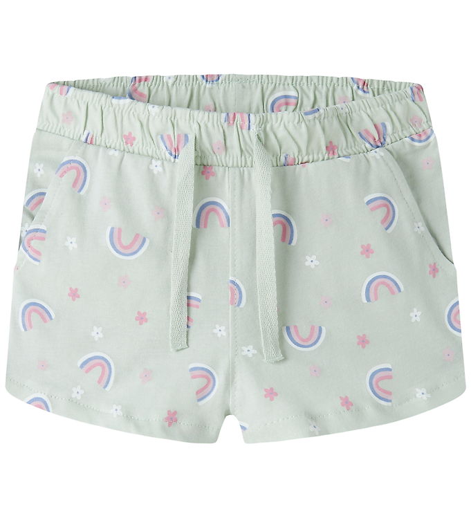 Name It Shorts - Noos - NmfVigga - Pale Aqua/Rainbow