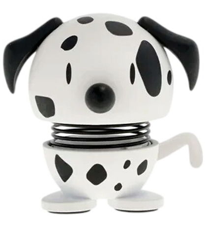 Hoptimist Dalmatian Hund - XS - 4,9 cm - Hvid