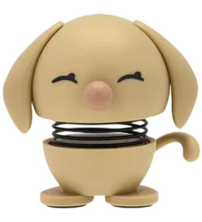 Hoptimist - Retriever Hund, 4,4x5x4,9 cm, Mini, Beige