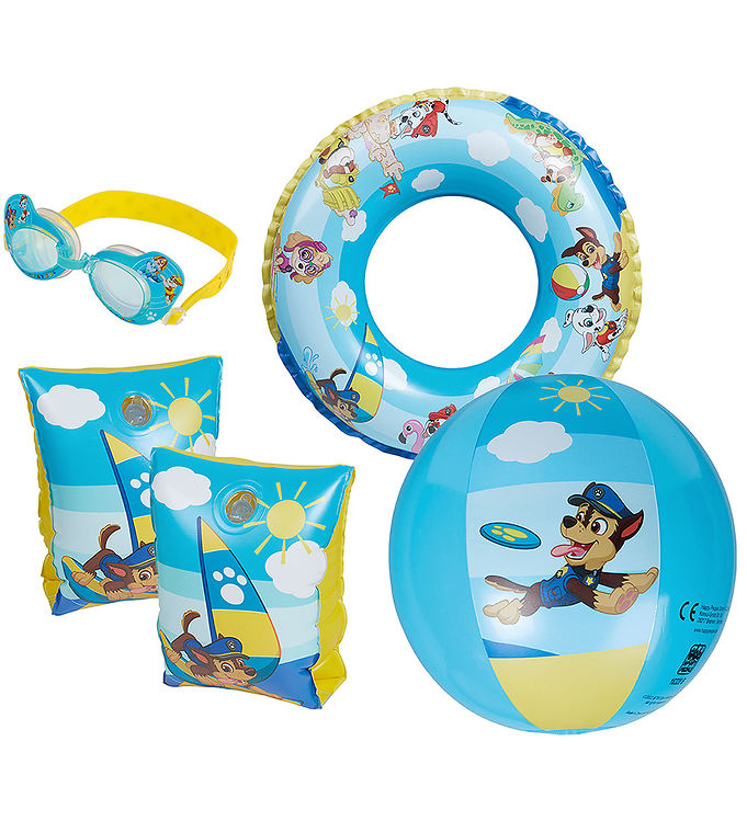 Paw Patrol Svømme Og Dykkesæt - 4 Dele