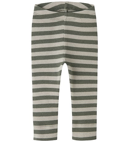 Name It Leggins - Noos - NbnBanio - Dusty Olive/Pure Cashmere