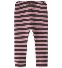 Name It Leggins - Noos - NbnBanio - French Roast/Lilas