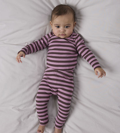 Name It Leggins - Noos - NbnBanio - French Roast/Lilas