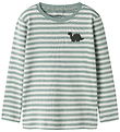 Name It Bluse - Noos - Slim - NmmVilly - Green Milieu/Dinosaur
