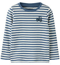 Name It Bluse - Noos - Slim - NmmVilly - Vintage Indigo/Tractor