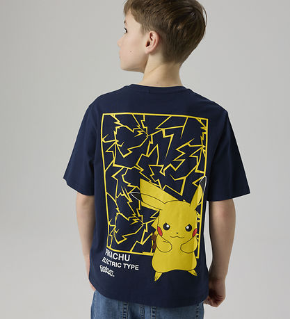 Name It T-shirt - Noos - NkmJyk - Navy Blazer/Pokemon