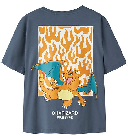 Name It T-shirt - Noos - NkmJyk - Vintage Indigo/Pokemon