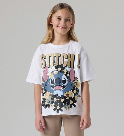 Name It T-shirt - Noos - NkfJyna - Stitch - Bright White